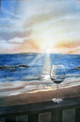 Wine at Sunset